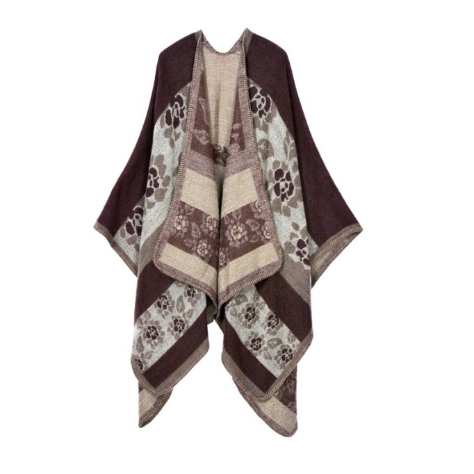 Autumn and winter scarf versatile plaid women's travel shawl