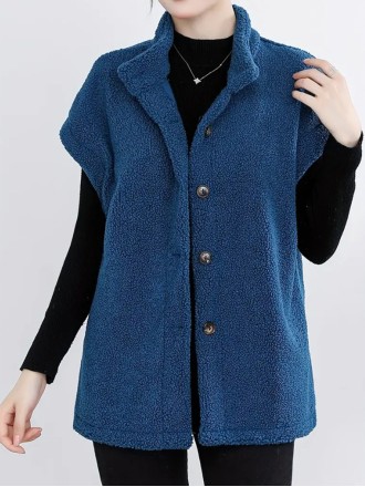 Blue teddy coat